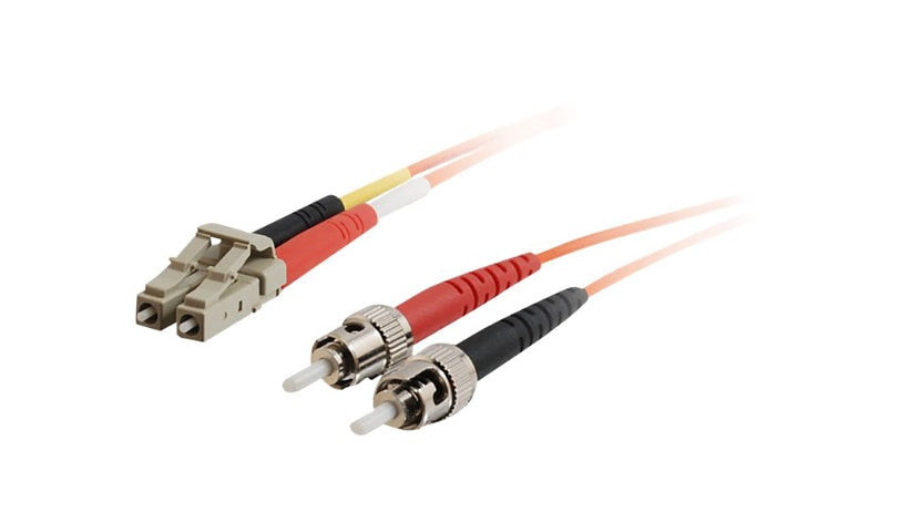 C2G 33163 1m (3.3ft) LC to ST OM1 Multimode Duplex Fiber Patch Cable, 62.5/125, Orange
