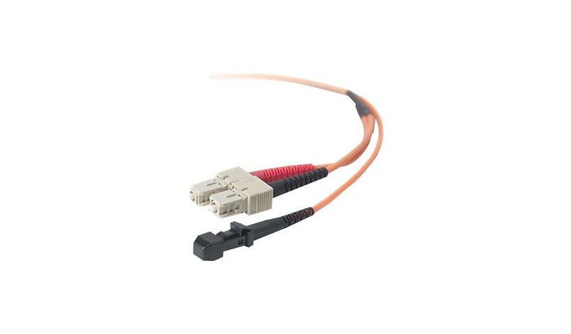 Belkin F2F20297-02M 2m (6.6ft) MT-RJ to SC OM1 Multimode Duplex Fiber Patch Cable, 62.5/125, Orange