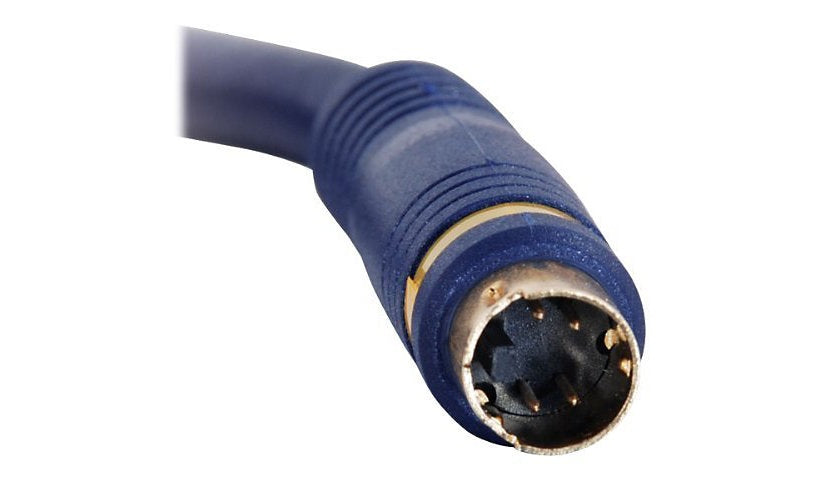 C2G 29159 Velocity S-Video Cable 12 ft Double Shielded Blue Lifetime Warranty