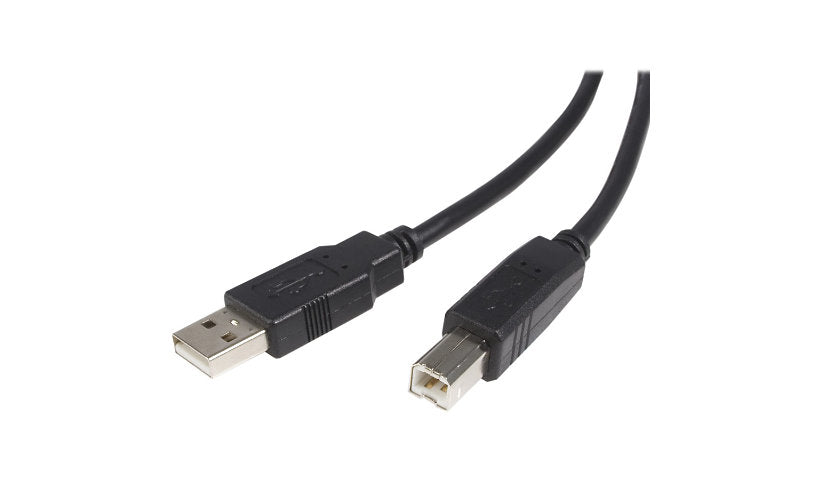 StarTech.com USB 2.0 Printer Cable, Type-A to Type-B, Male/Male, Black, 1 ft