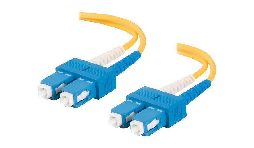 C2G 18575 10m (32.8ft) SC to SC OS2 Single Mode Duplex Fiber Patch Cable, 9/125, Yellow