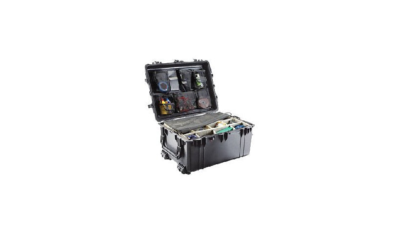 Pelican 1630 Transport Case 1630-000-110 with Foam, Wheels, Black