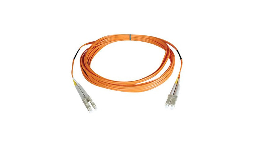 Tripp Lite (Eaton) N320-04M 4m (13.1ft) LC to LC Multimode Duplex Fiber Patch Cable, 62.5/125, PVC, OFNR, Orange