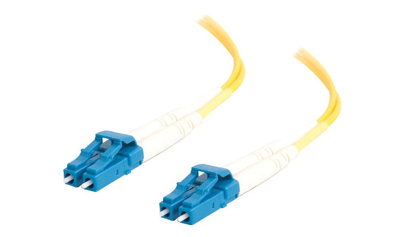 C2G 5m (16ft) LC to LC OS2 Single Mode Duplex Fiber Patch Cable, 9/125, Yellow, 26566