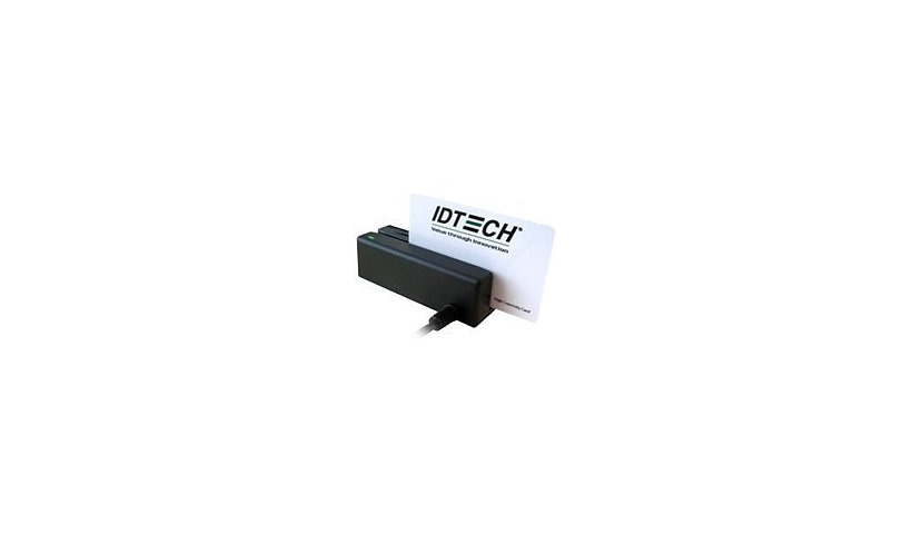 ID TECH MiniMag II USB 3-Track Magstripe Reader, Black, IDMB-336133B