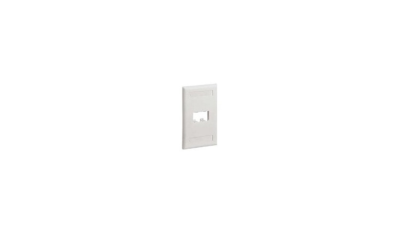 Panduit CFPL2WHY Mini-Com Classic 2-Port Faceplate 1-Gang White