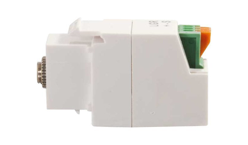 C2G 37036 3.5mm 3-Conductor Keystone Adapter White