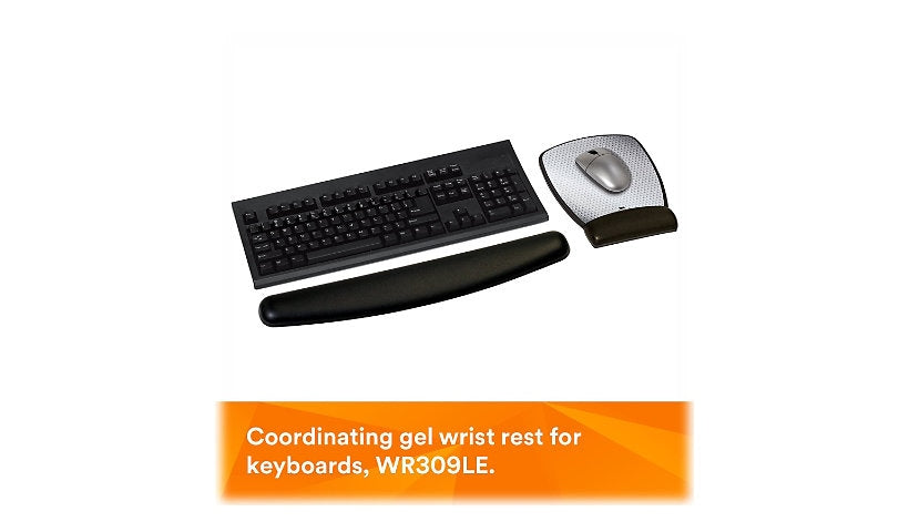3M MW309LE Gel Mouse Pad with Wrist Rest Precise Surface 1 Year
