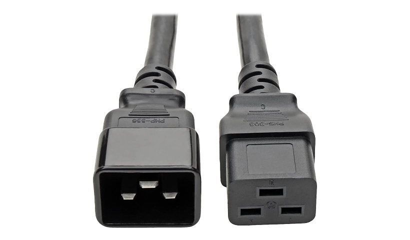 Tripp Lite P036-002 C19 to C20 Power Extension Cord 2 ft 20A Lifetime Warranty