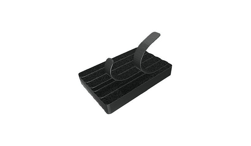 Panduit HLB2S-C0 Hook and Loop Stacked Strip Cable Ties 7 in