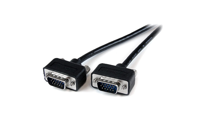 StarTech.com Low-Profile Coax High-Res VGA Cable, HD15 M/M, Slim, 6 ft