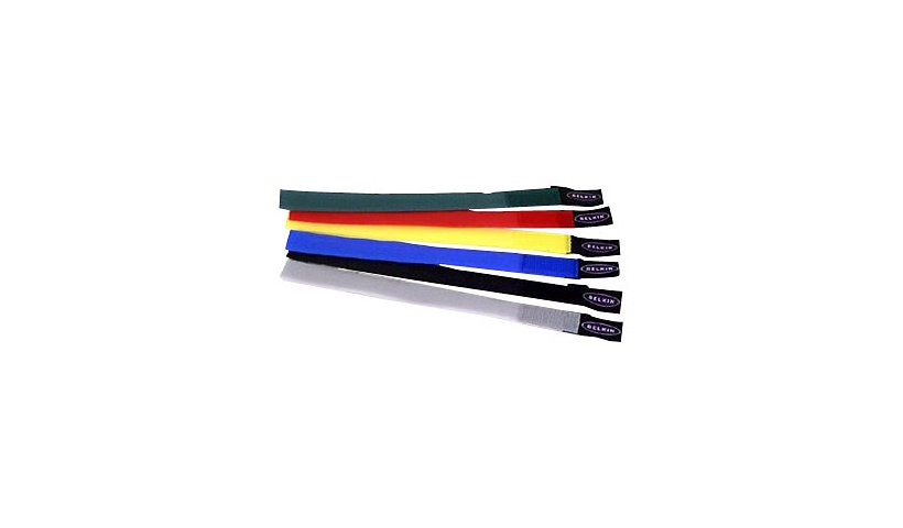 Belkin F8B024 Hook and Loop Cable Ties 8 in 6 Pack Lifetime Warranty