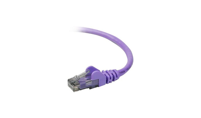 Belkin A3L980-01-PUR-S Cat6 Snagless UTP Ethernet Patch Cable 1 ft Purple