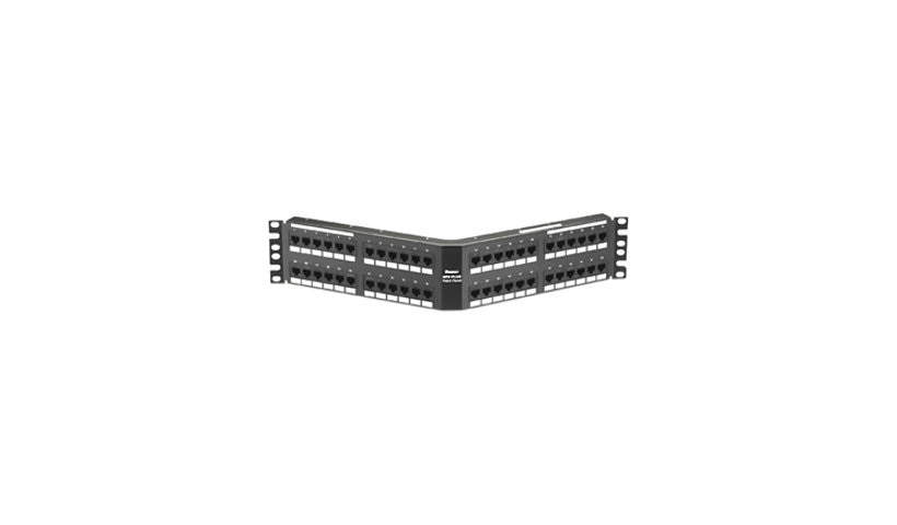 Panduit DPA486X88TGY DP6A 10Gig 48-Port Cat6A Angled Punch-Down Patch Panel 2U