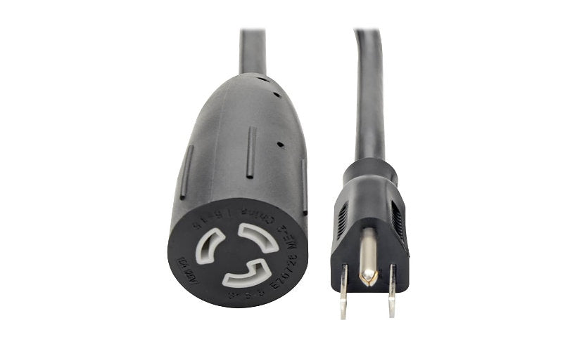 Tripp Lite P023-001 NEMA L5-15R to NEMA 5-15P Heavy-Duty Power Cord Adapter 1 ft