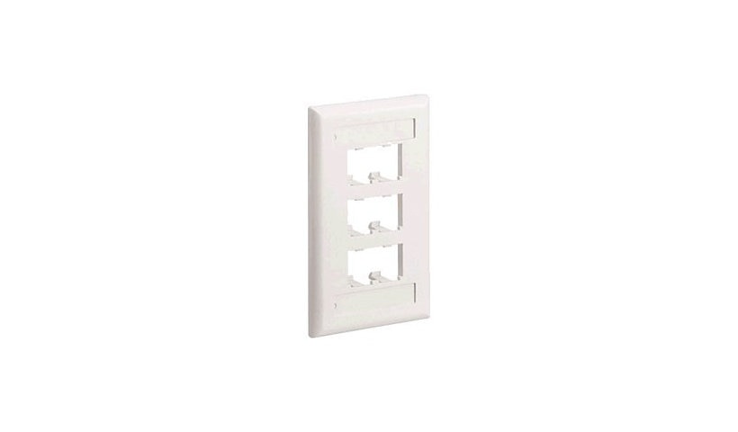 Panduit CFPL6WHY Mini-Com Classic 6-Port Faceplate 1-Gang White