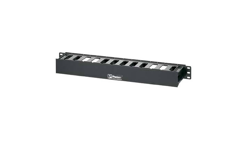 Panduit WMPFSE PatchLink Horizontal Cable Manager 19 in 1U Dual Hinged Cover