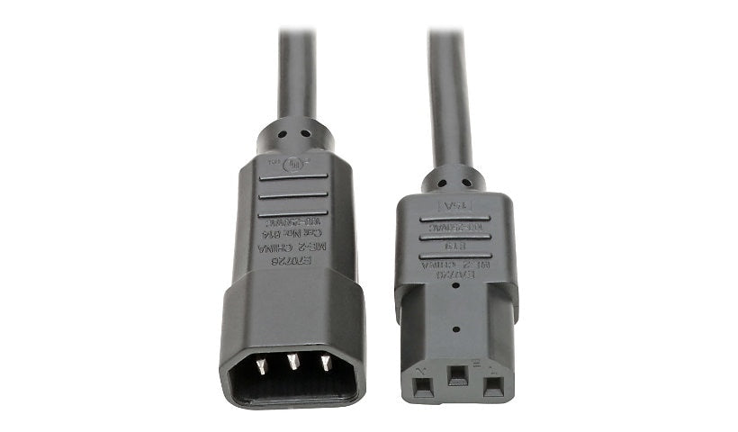 Tripp Lite P005-002 C13 to C14 PDU Extension Power Cord 2 ft Lifetime Warranty