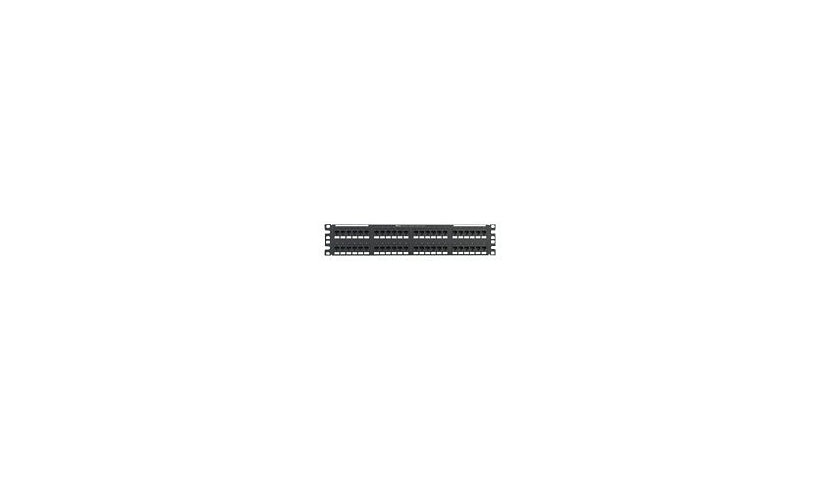 Panduit NK6PPG48Y NetKey 48-Port Cat6 Punch-Down Patch Panel 2U