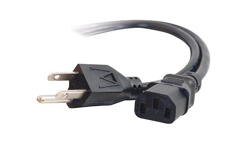 C2G 03133 NEMA 5-15P to C13 Computer Power Cord 6 ft 18 AWG Lifetime Warranty