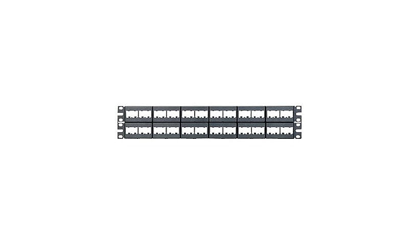 Panduit CPP48WBLY Mini-Com 48-Port Modular Patch Panel with Snap-In Faceplates