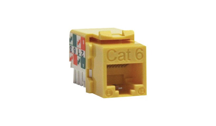Tripp Lite N238-001-YW Cat6/Cat5e 110 Punch-Down Keystone Jack Lifetime Warranty