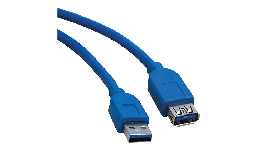 Tripp Lite USB 3.0 SuperSpeed Extension, USB-A Male/Female, 5Gbps, Blue, 10 ft