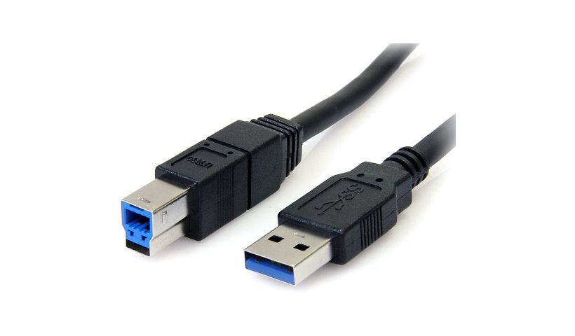 StarTech.com USB 3.0 SuperSpeed A to B Cable, 5Gbps, Male/Male, Black, 10 ft
