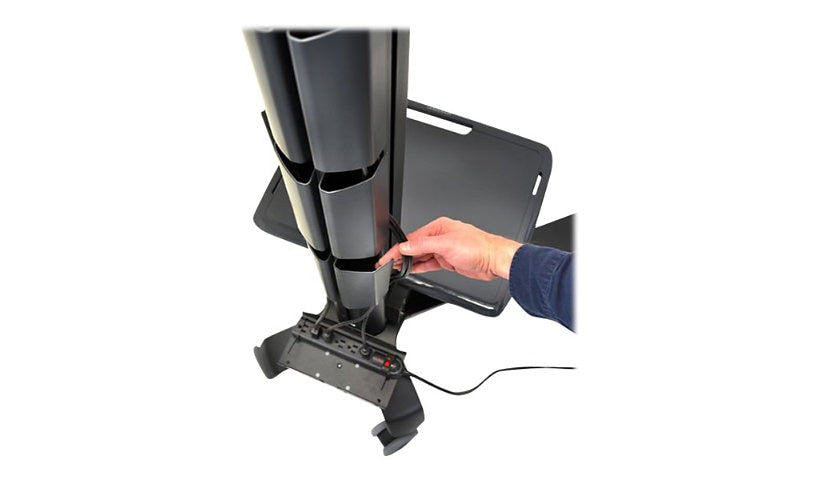 Ergotron Neo-Flex MediaCenter LD Mobile Display Cart, Black, 24-190-085