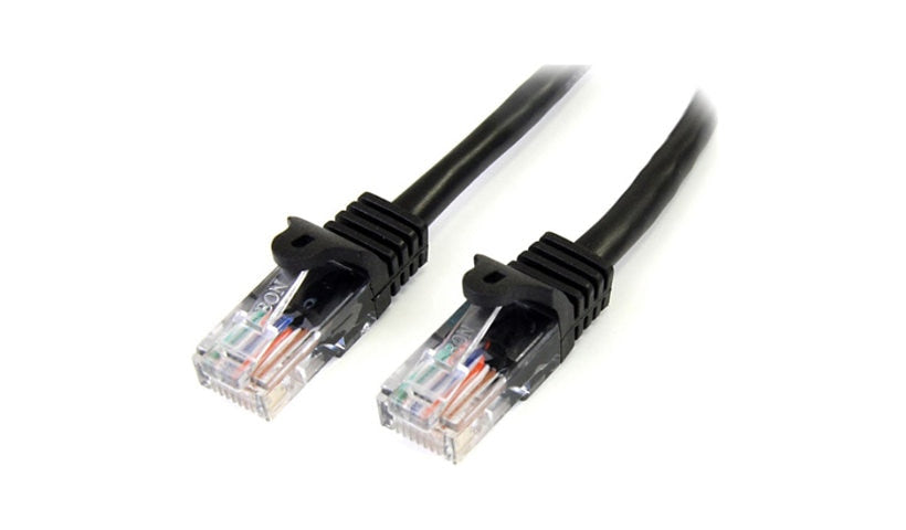 StarTech.com 45PATCH3BK Cat5e Snagless UTP Ethernet Patch Cable 3 ft