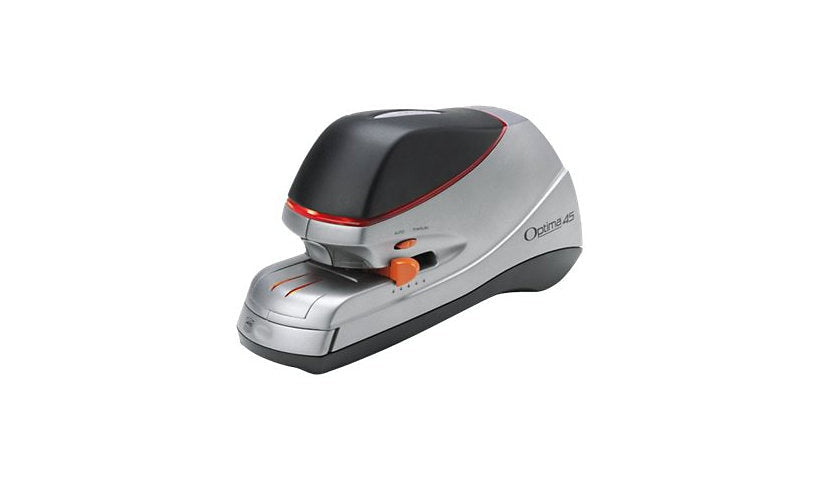 Swingline SWI48209 Optima 45 Electric Stapler, 45-Sheet, Black/Silver