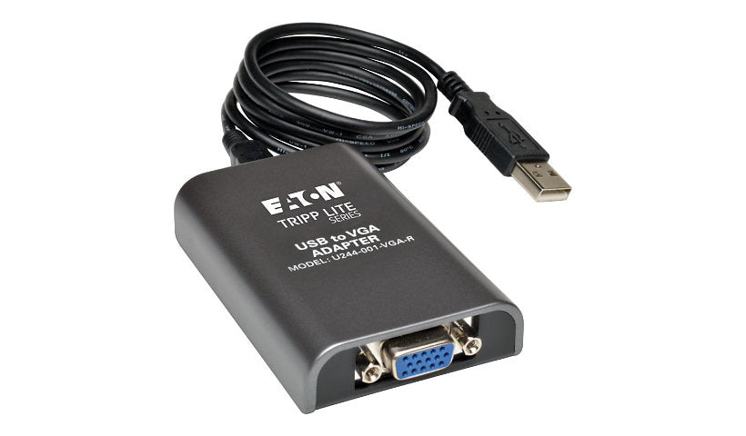 Tripp Lite USB 2.0 to VGA External Video Adapter, 1080p 60Hz, Multi-Monitor