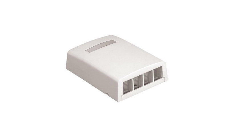 Panduit NK4BXWH-AY NetKey Surface Mount Box 4-Port White 1 Year