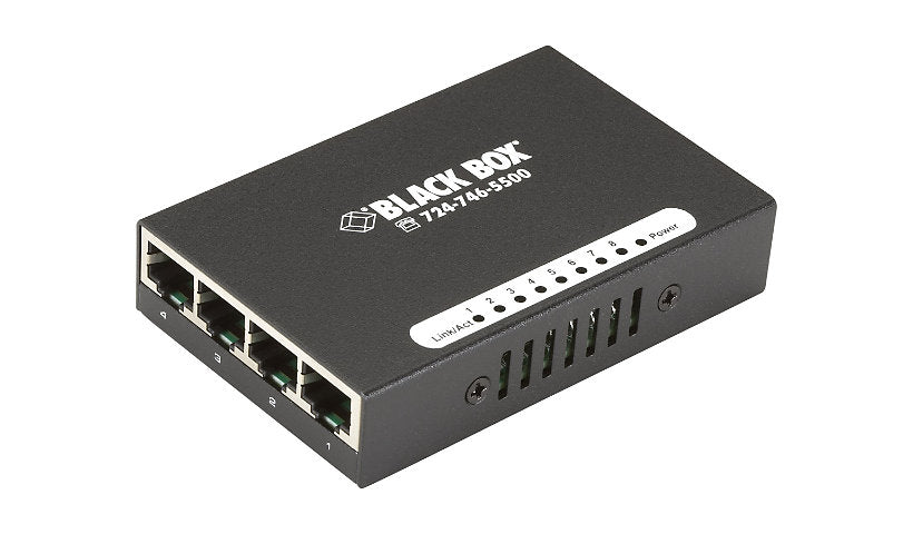 Black Box LBS008A 8-Port Fast Ethernet USB-Powered Desktop Switch