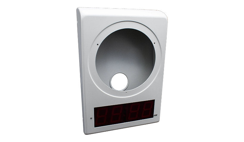 CyberData Speaker Clock Kit with Time Display, Signal White, 011154