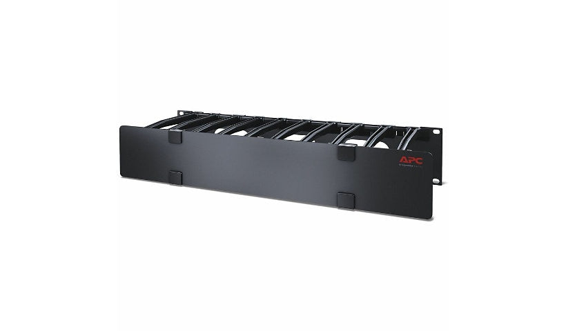 APC AR8606 NetShelter Horizontal Cable Manager 2U Single-Sided with Cover 2 Year