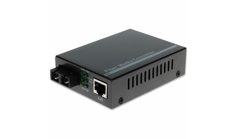 Proline 10/100/1000Base-TX RJ-45 to 1000Base-LX SC Single Mode Media Converter, 1310nm, 20km, PRO-GMC-LX-2SC