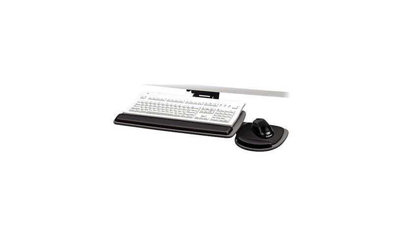 Fellowes Standard Adjustable Keyboard Tray with Gel Wrist Pad, 93841