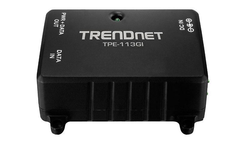 TRENDnet TPE-113GI Gigabit PoE Injector, 15.4W, 802.3af, 100m