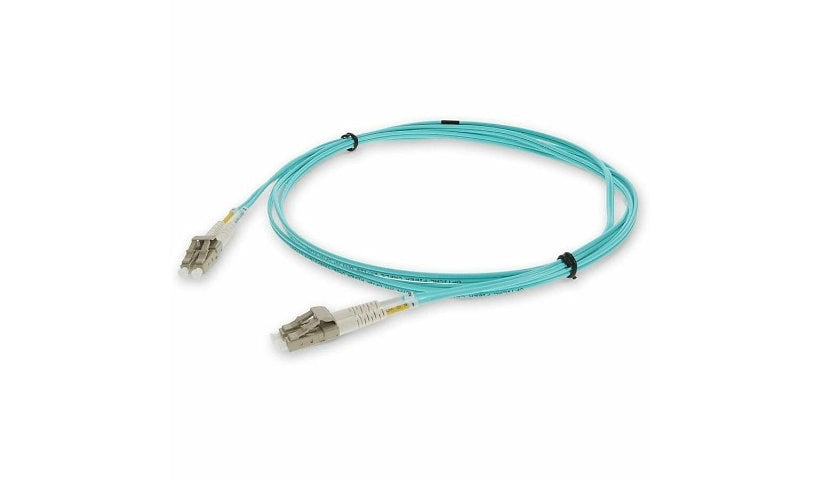 Proline PRO-LC-LC-2M5OM3 2m (6.6ft) LC to LC OM3 Multimode Duplex Fiber Patch Cable, 50/125, OFNR Riser, Aqua