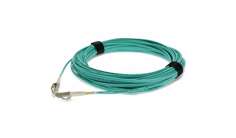 Proline PRO-LC-LC-20M5OM3 20m (65.6ft) LC to LC OM3 Multimode Duplex Fiber Patch Cable, 50/125, OFNR Riser, Aqua
