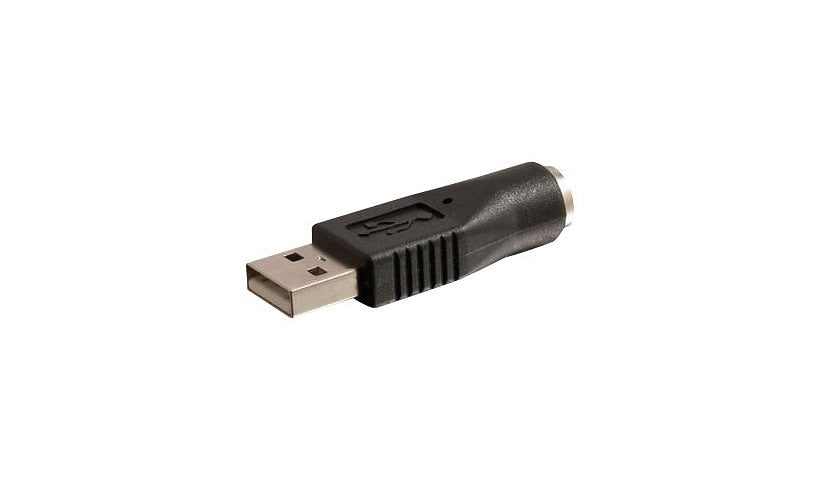 C2G PS/2 Keyboard/Mouse to USB Adapter Converter, Male/Female, Black
