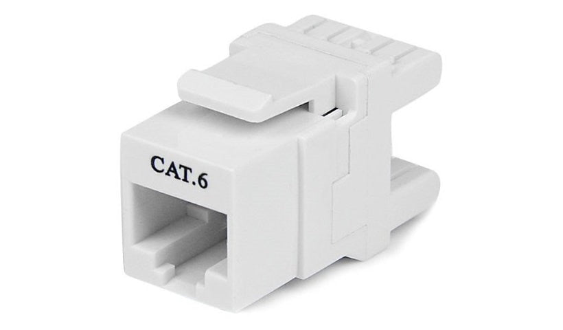 StarTech.com C6KEY110SWH Cat6 Keystone Jack 180° RJ45 110-Type White 2 Year