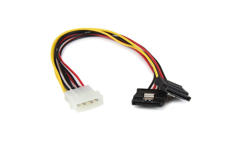 StarTech.com PYO2LP4LSATA LP4 to 2x Latching SATA Power Y Splitter Cable 12 in