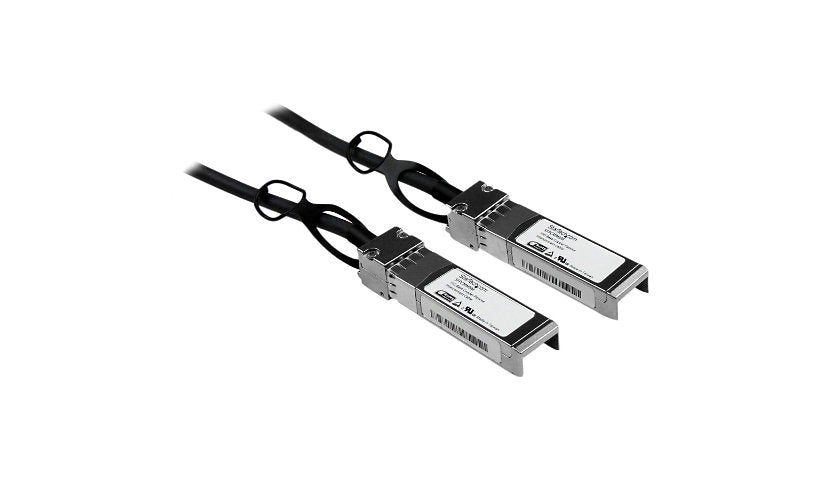 StarTech.com 5m (16.4ft) Cisco SFP-H10GB-CU5M Compatible 10G SFP+ to SFP+ Passive Twinax Direct Attach Copper Cable, Black, SFPCMM5M