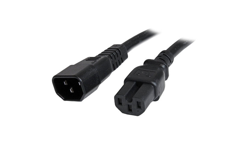 StarTech.com PXTC14C153 C14 to C15 Heavy-Duty Power Cord 3 ft Lifetime Warranty