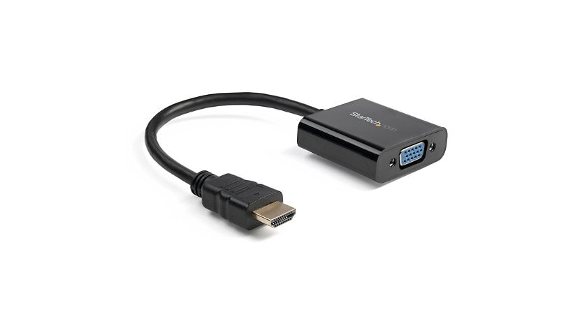 StarTech.com HDMI to VGA Active Adapter, 1080p, No Power Needed, Black