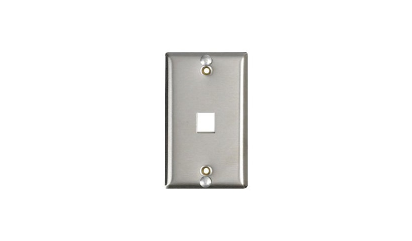 Belden AX102005 KeyConnect Stainless Steel Wall Phone Plate 1 Port