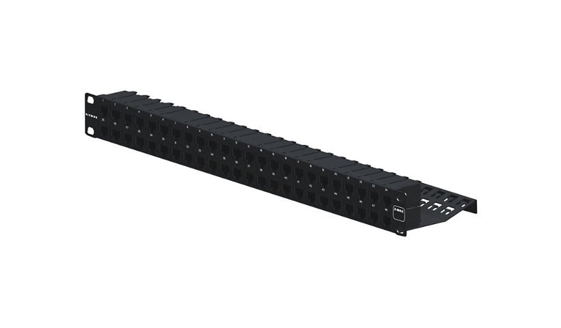 Siemon Z6AS-PNL-U48K Z-MAX 6A Shielded Loaded Patch Panel 48 Ports 1U