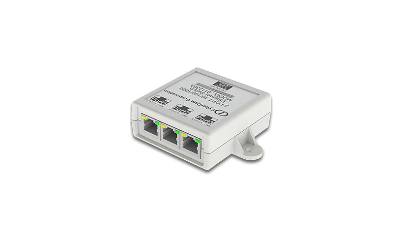 CyberData 011236 3-Port Gigabit Ethernet Switch, USB Powered